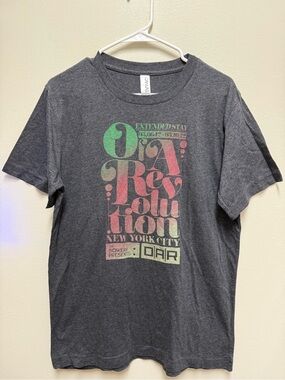 Q&A Revolution Bowery Present DAR Men’s Medium T-shirt DAR Dark Gray